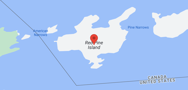 map of 0 RED PINE ISLAND .